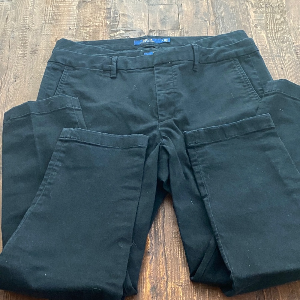 Polo by Ralph Lauren Black Straight Leg Pants